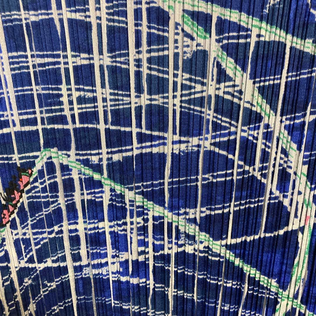 イッセイミヤケプリーツプリーズジェットコースター柄美品