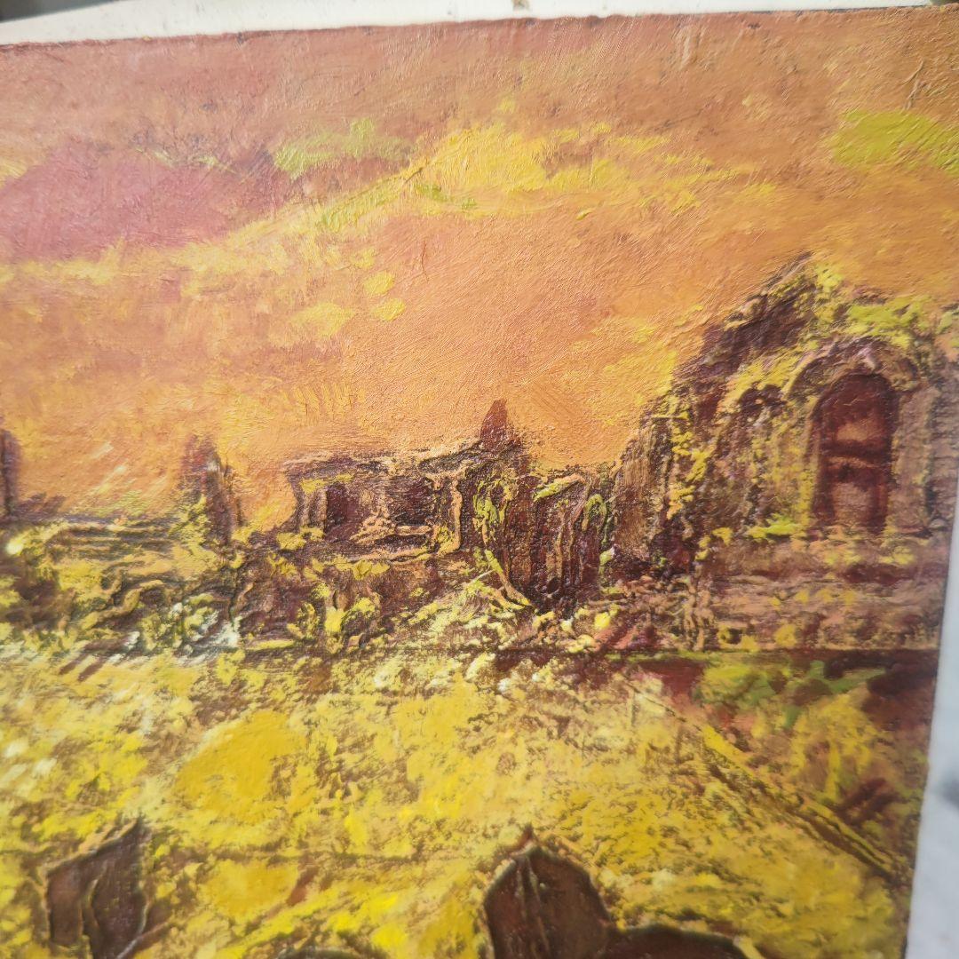 木村二朗、薔薇の心象風景、８号油彩、封蝋的マチエル