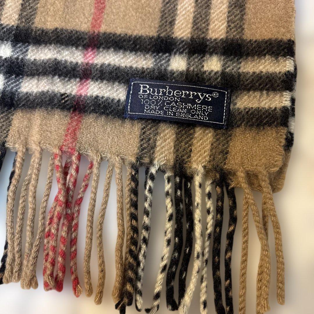美品 Burberrys カシミヤ100% ノバチェック マフラーバーバリー - メルカリ