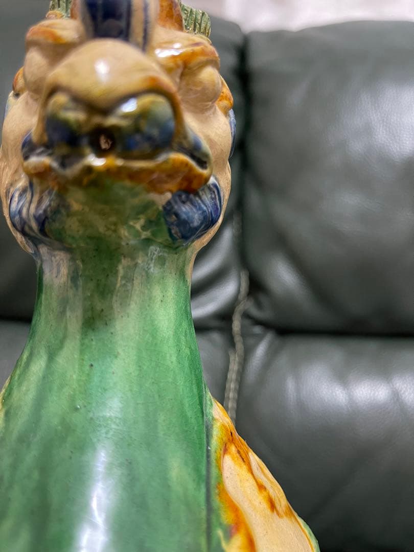 唐三彩鳥像（抽像感の丑小鳥像）