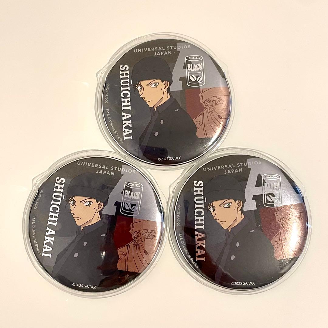 コナン缶バッジ8種セット（新品・未使用USJクールジャパン/ランダム）