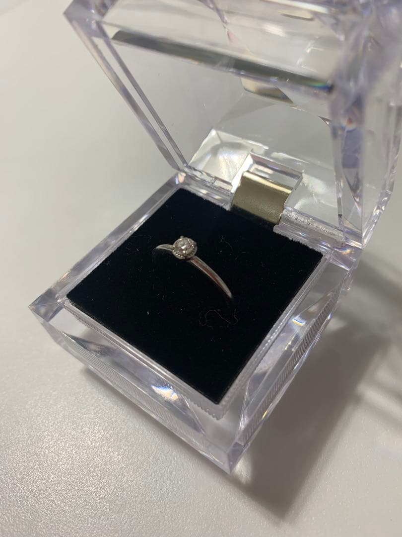 【研磨済】　フォーエバーマーク　 天然ダイヤモンドリング　プラチナ900
