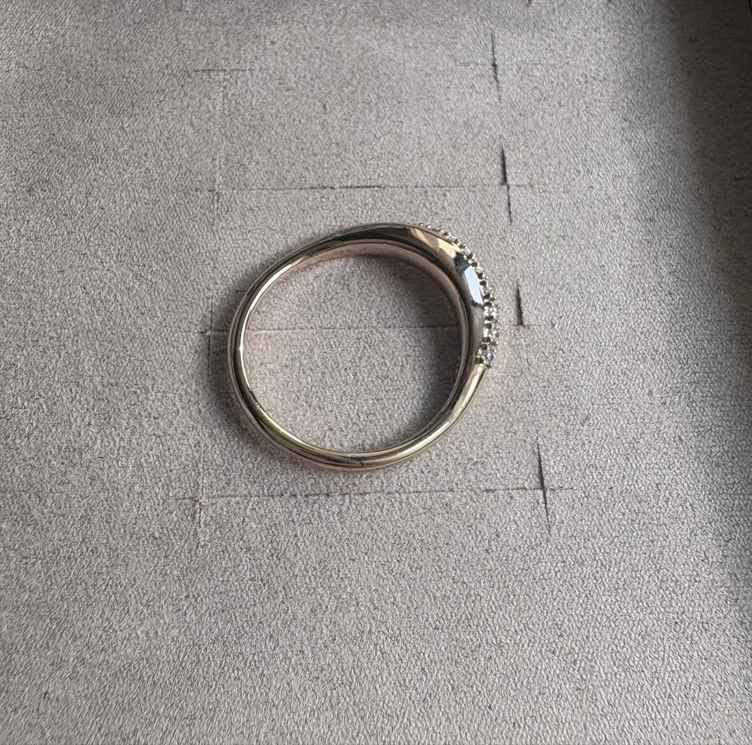 ete ビジュークレセントムーンリング