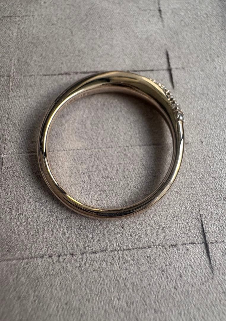 ete ビジュークレセントムーンリング