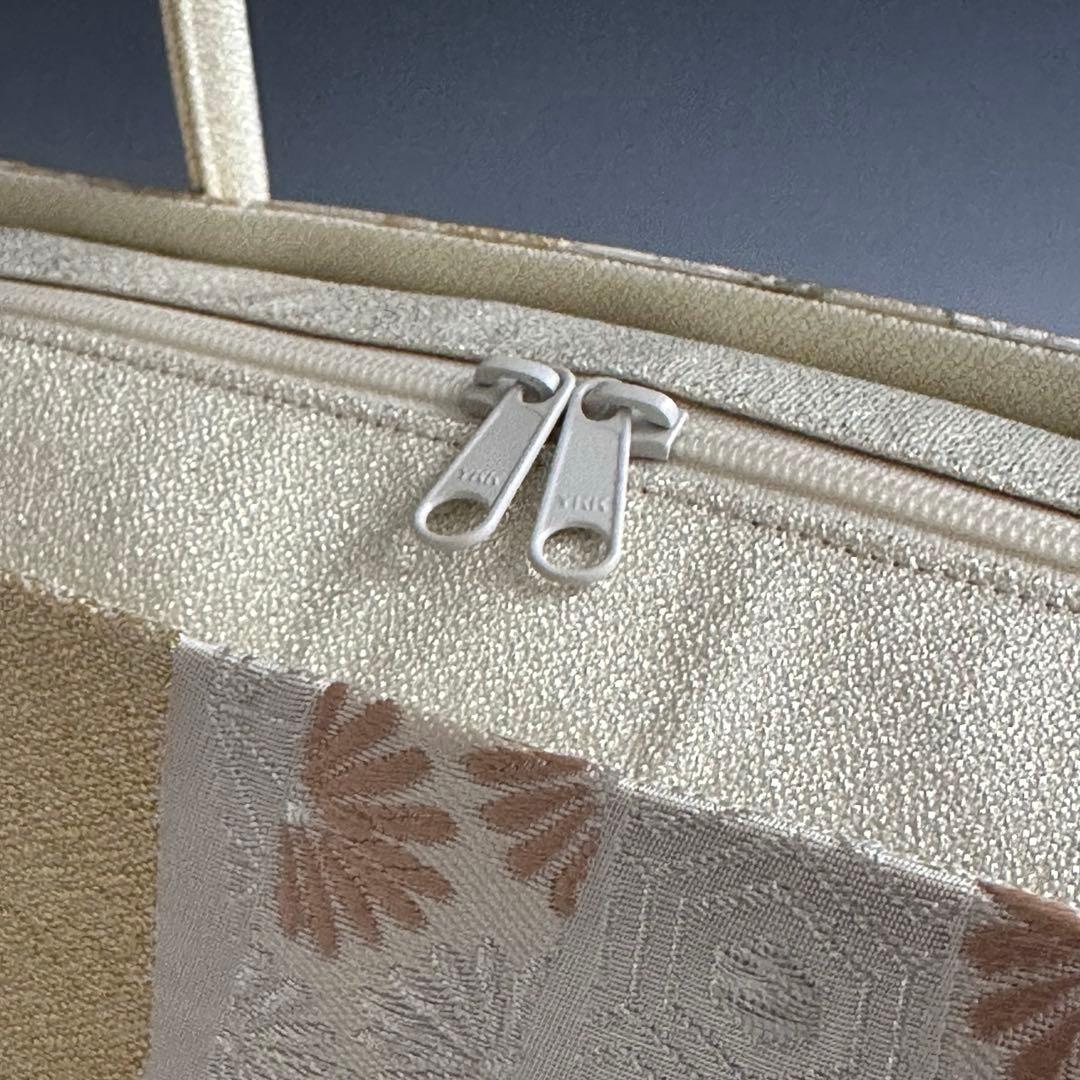 新品未使用品　京都 西陣織正絹帯地使用　利休バッグお茶席　25115