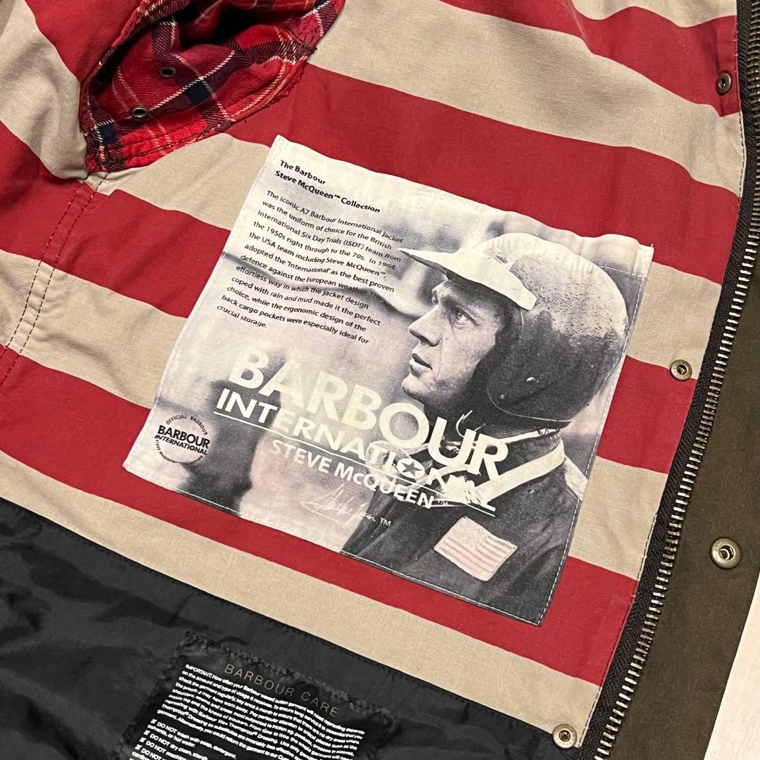BARBOURバブアー／インターナショナル／限定モデル／38サイズ／ベルト付き