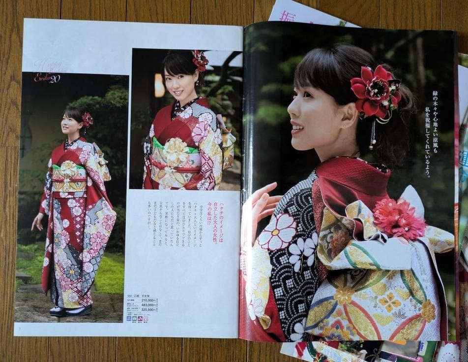 戸田恵梨香 京都きもの友禅 ふりそで カタログ ② 13点 きもの 雑誌