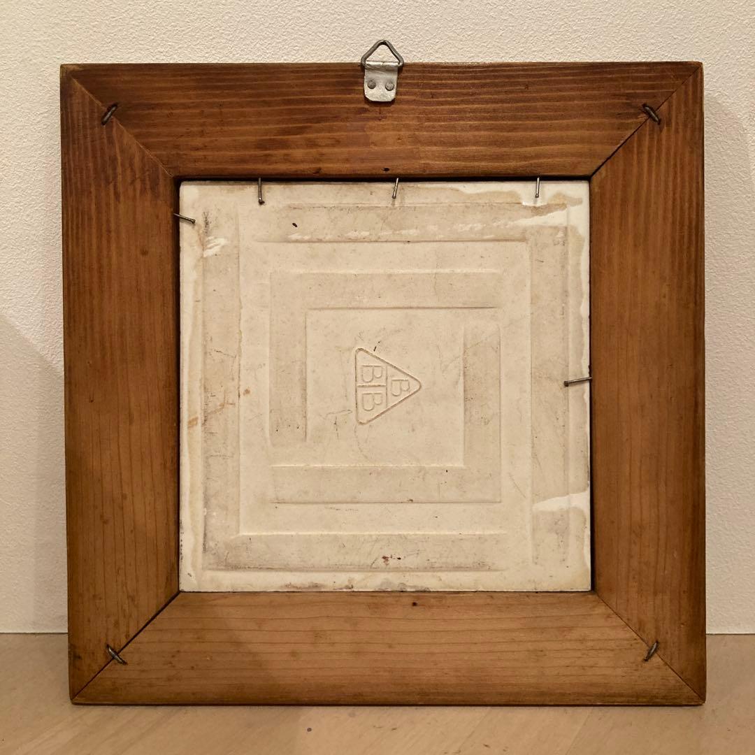 AVE MARIA 陶器アート　額縁付き　イタリア　ヴィンテージ