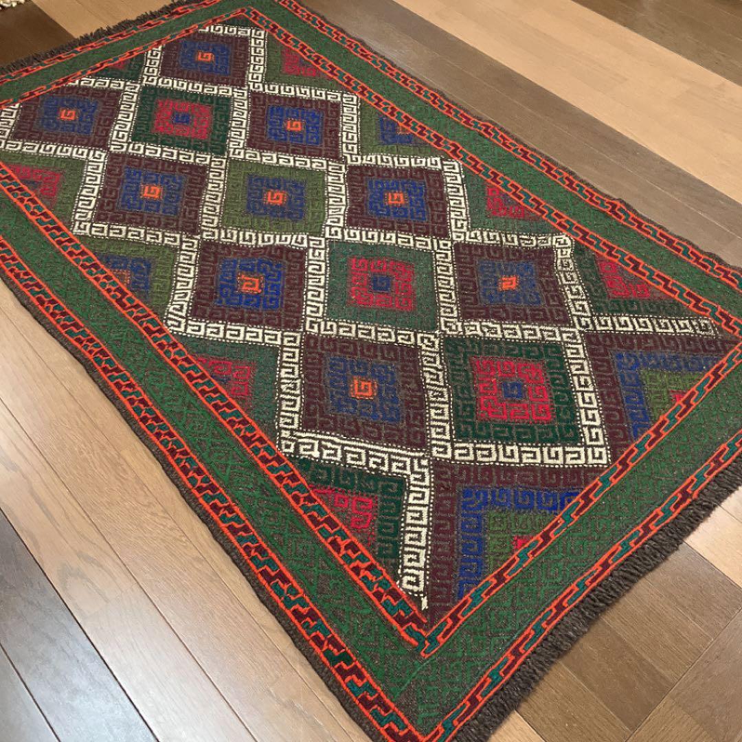 アンティーク 塩袋 トライバル キリム ジジム織物 ビンテージ 手織り