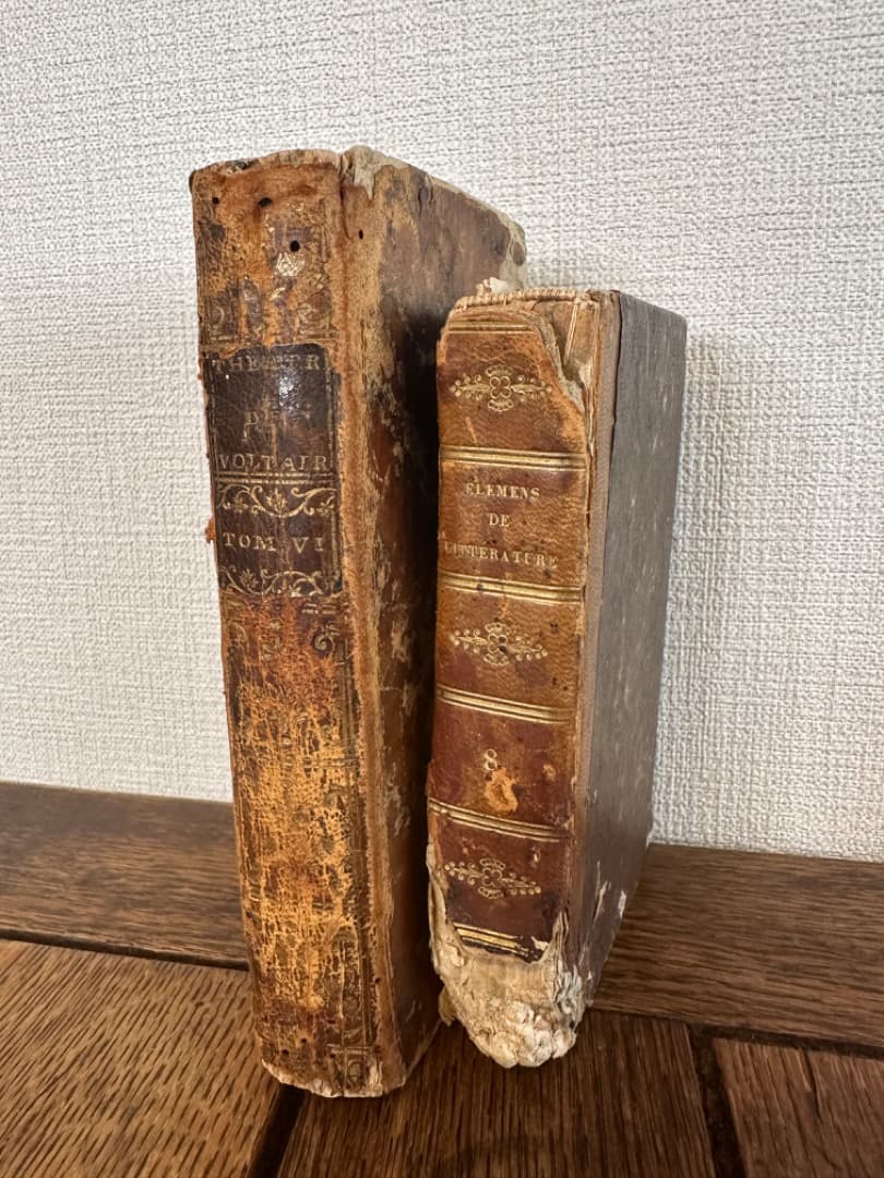 フランス　アンティーク　洋書　18,19世紀 Antique French Blue Books, 19th Century - The Paris Market