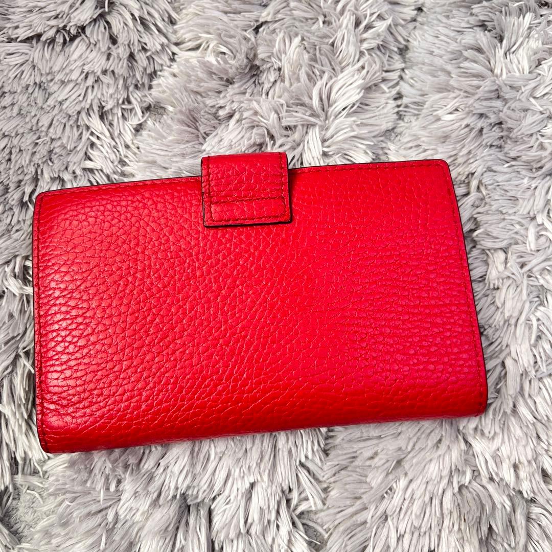 極美品✨GUCCI 折り財布　札入れ　カードケース　インターロッキング　シボ革