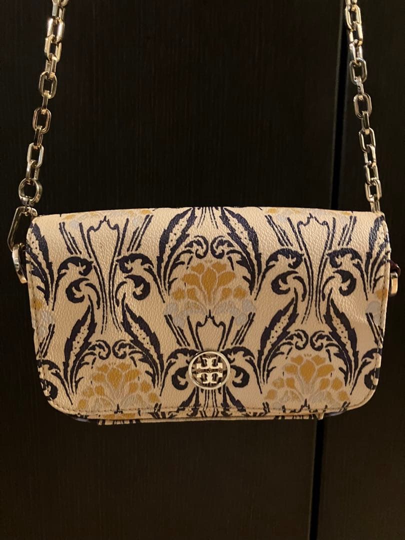 ＊トリーバーチ Tory Burch 花柄チェーン付ショルダーバッグ＊