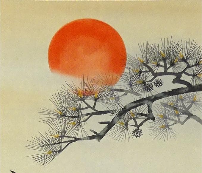 掛軸 藤井春生『双鶴図』日本画 絹本 肉筆 無地箱付 掛け軸 p12253