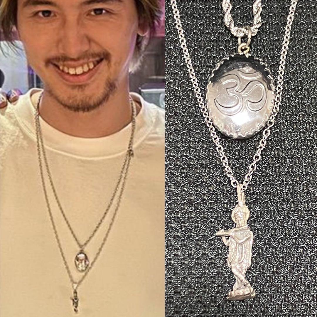 1限定☆ 藤井風 着用 ペンダントセット ネックレス オーム クリシュナ