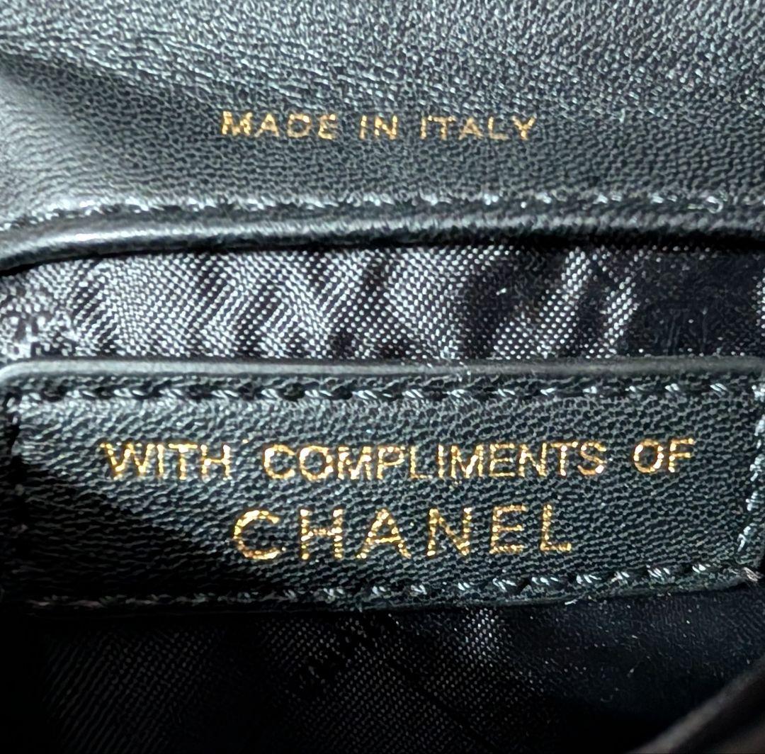 CHANEL ブラックキルティングチェーンショルダーバッグ❦ミニマトラッセ