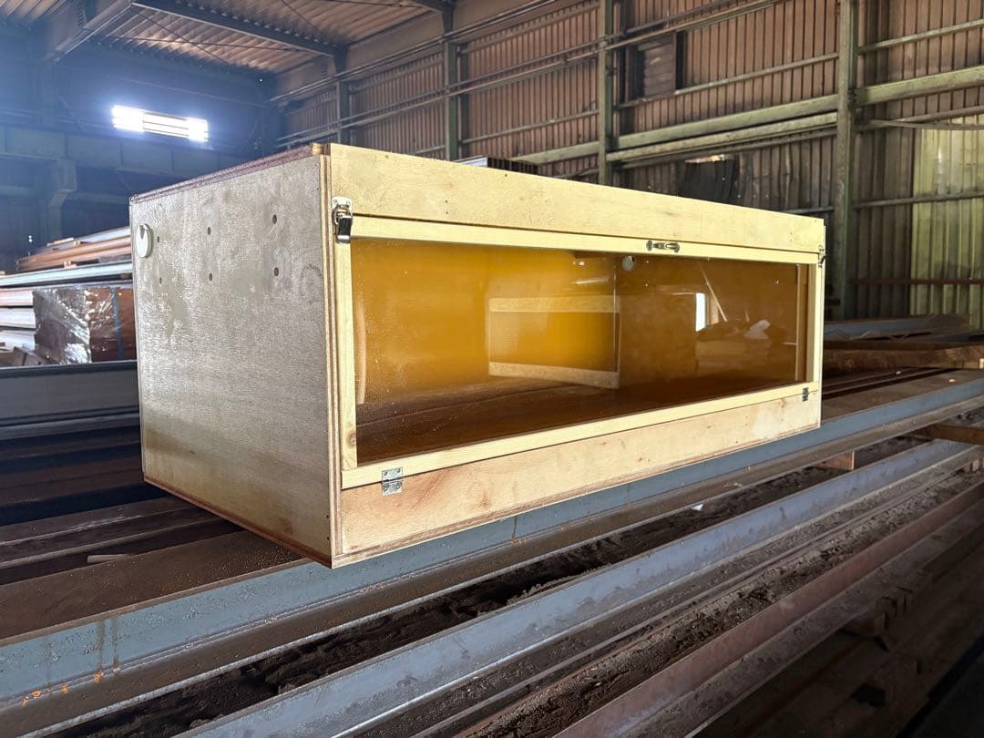 爬虫類ケージ 110×50×40 防水加工板仕様 前開き扉 ケージ 飼育