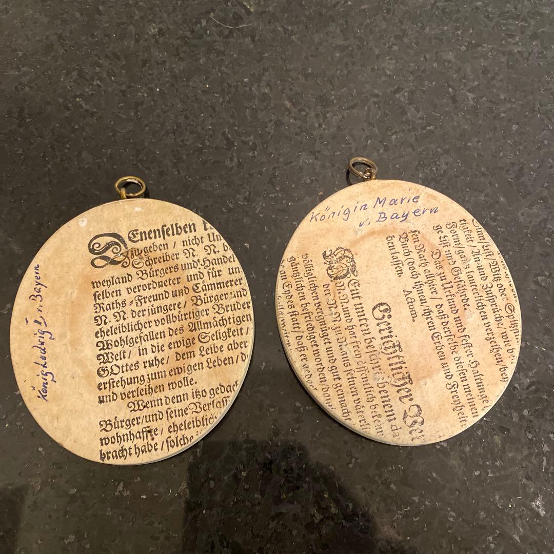 【蔵出し♡海外】人物画 ミニチュア　4作