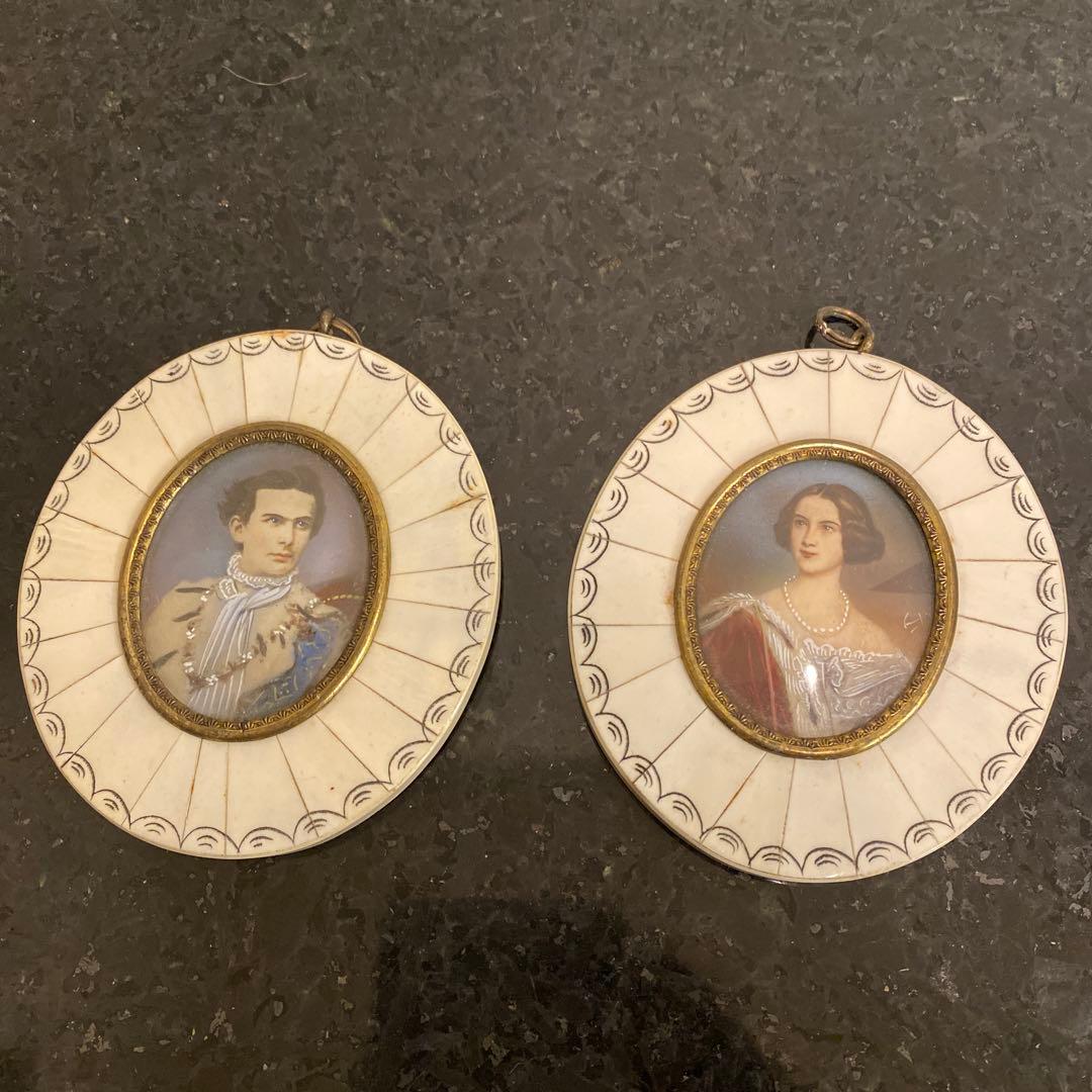 【蔵出し♡海外】人物画 ミニチュア　4作