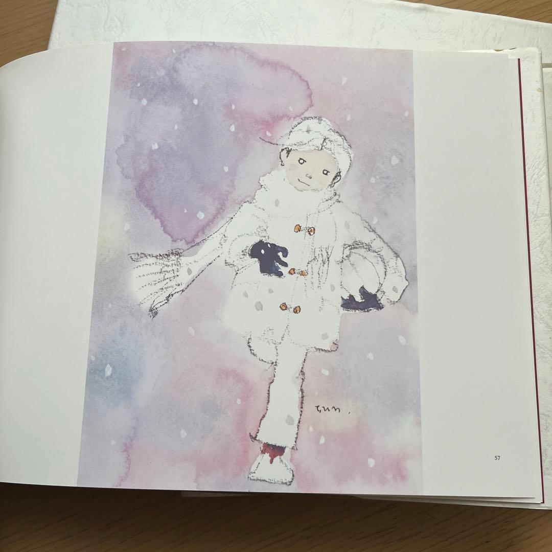 いわさきちひろ 画集 当時物昭和レトロ古道具 ポスター 絵画 挿し絵