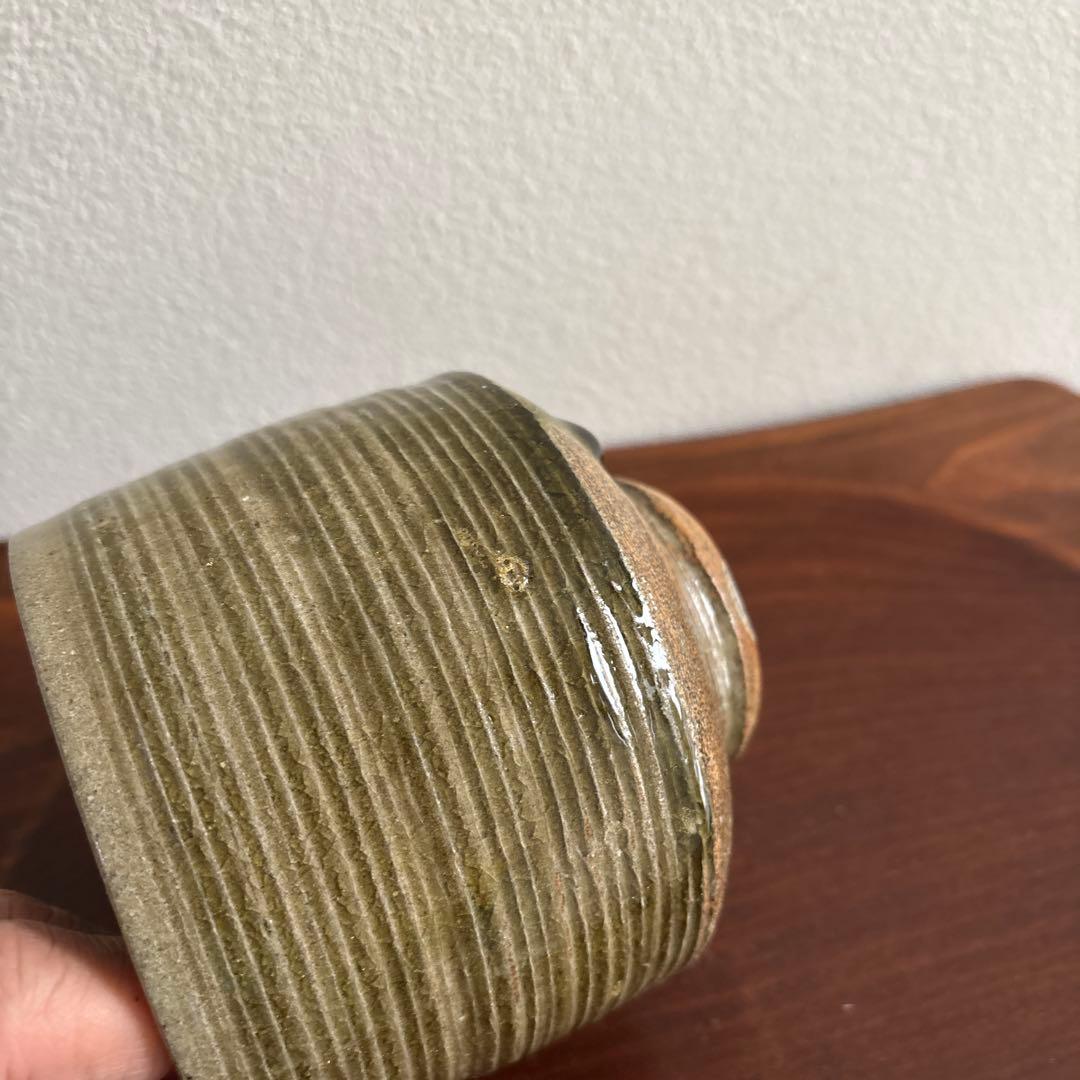 櫛掻　抹茶碗 民藝