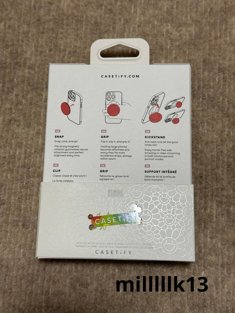 CASETIFY 村上隆　コラボ レッド　スマイル　ポップアップ限定