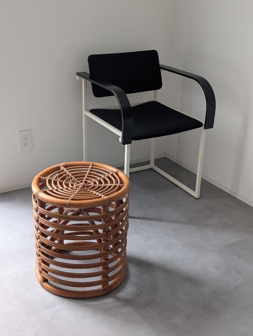 ヴィンテージ アイコニック ラタンスツール 籐 vintage アノニマス
