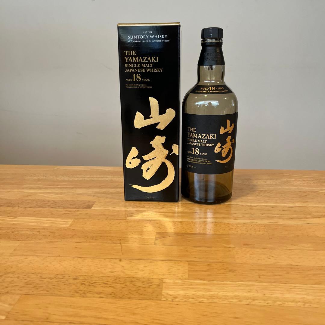 山崎18年 空瓶 未洗浄4本サントリー 響21年 空瓶 未洗浄2本