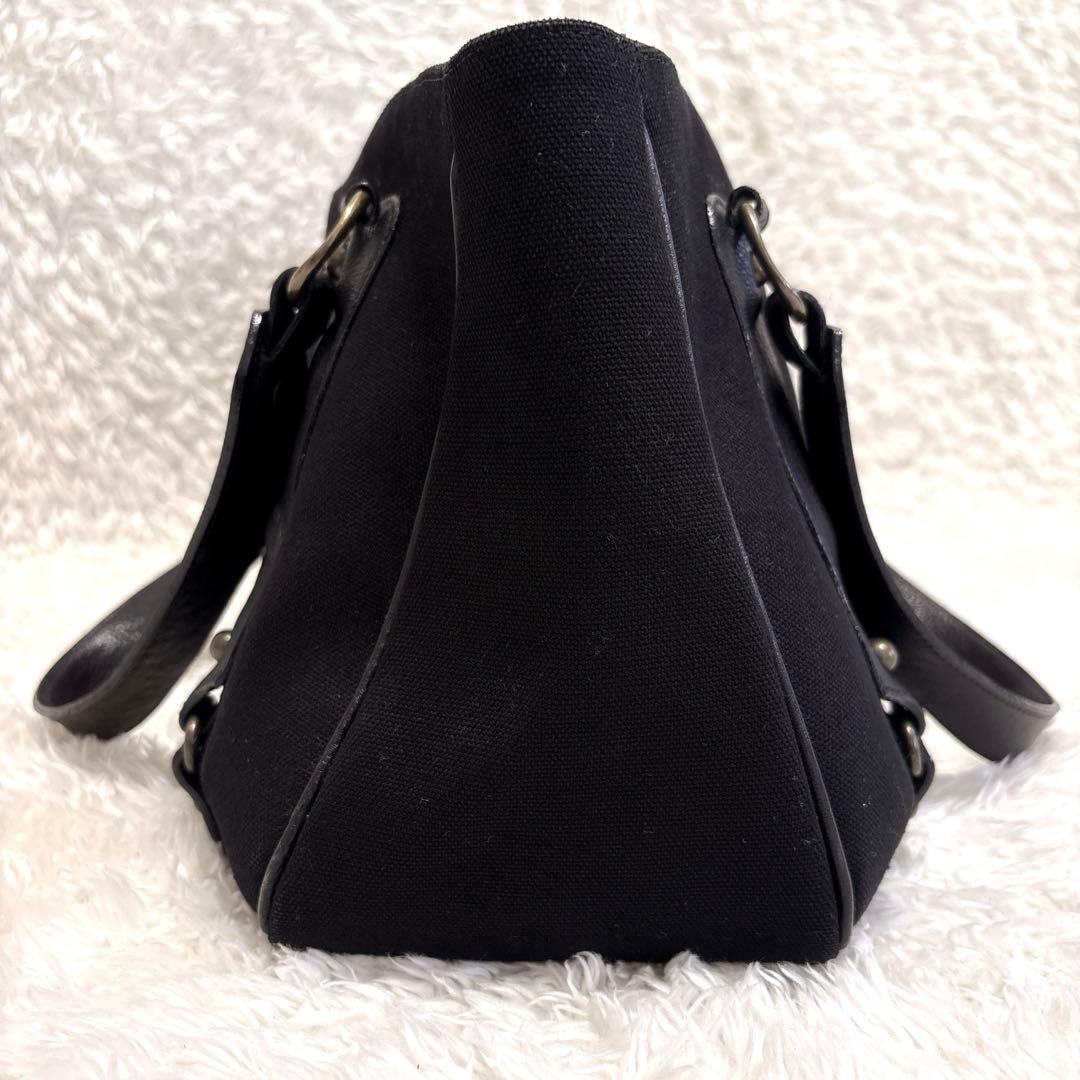 【美品】バーバリー ブルーレーベル トートバッグ ブラック レザー ホースロゴ