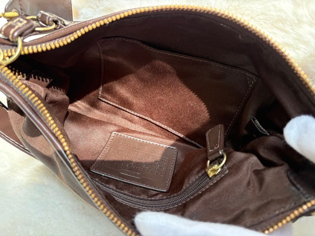 【美品】COACH コーチ　シグネチャー2wayショルダーバッグ　斜め掛け