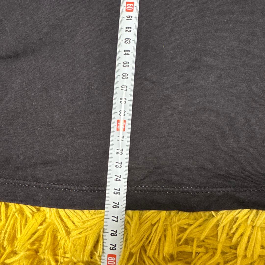 80sヴィンテージミッキーマウスフェイスTシャツ黒XLフェードdisney