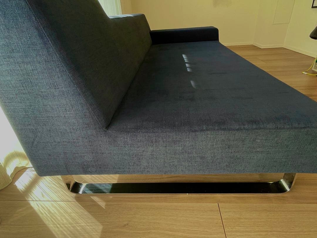 【最安値】フランネルソファ シエスタ 2.5人掛け ネイビー