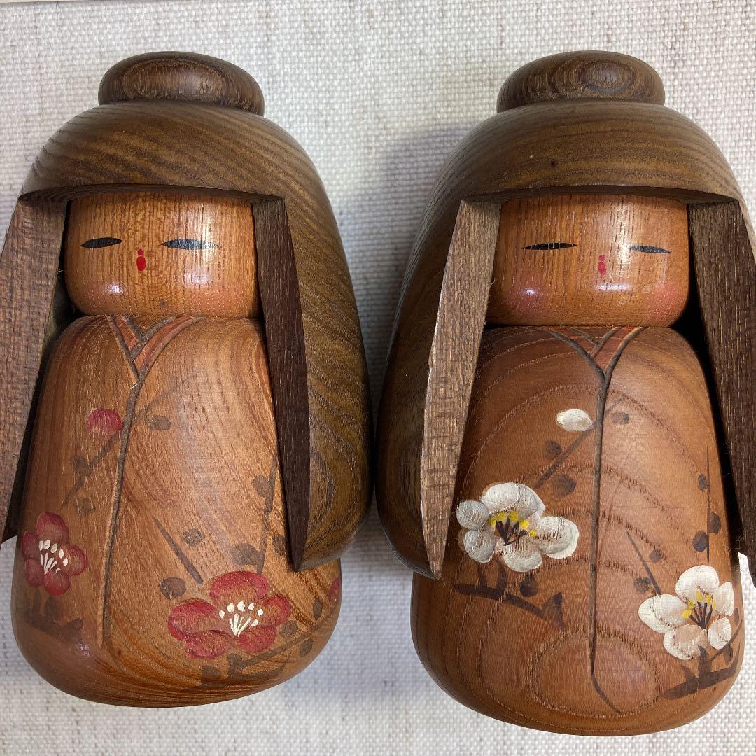 創作こけし 竹田大介／童女（紅白梅華）