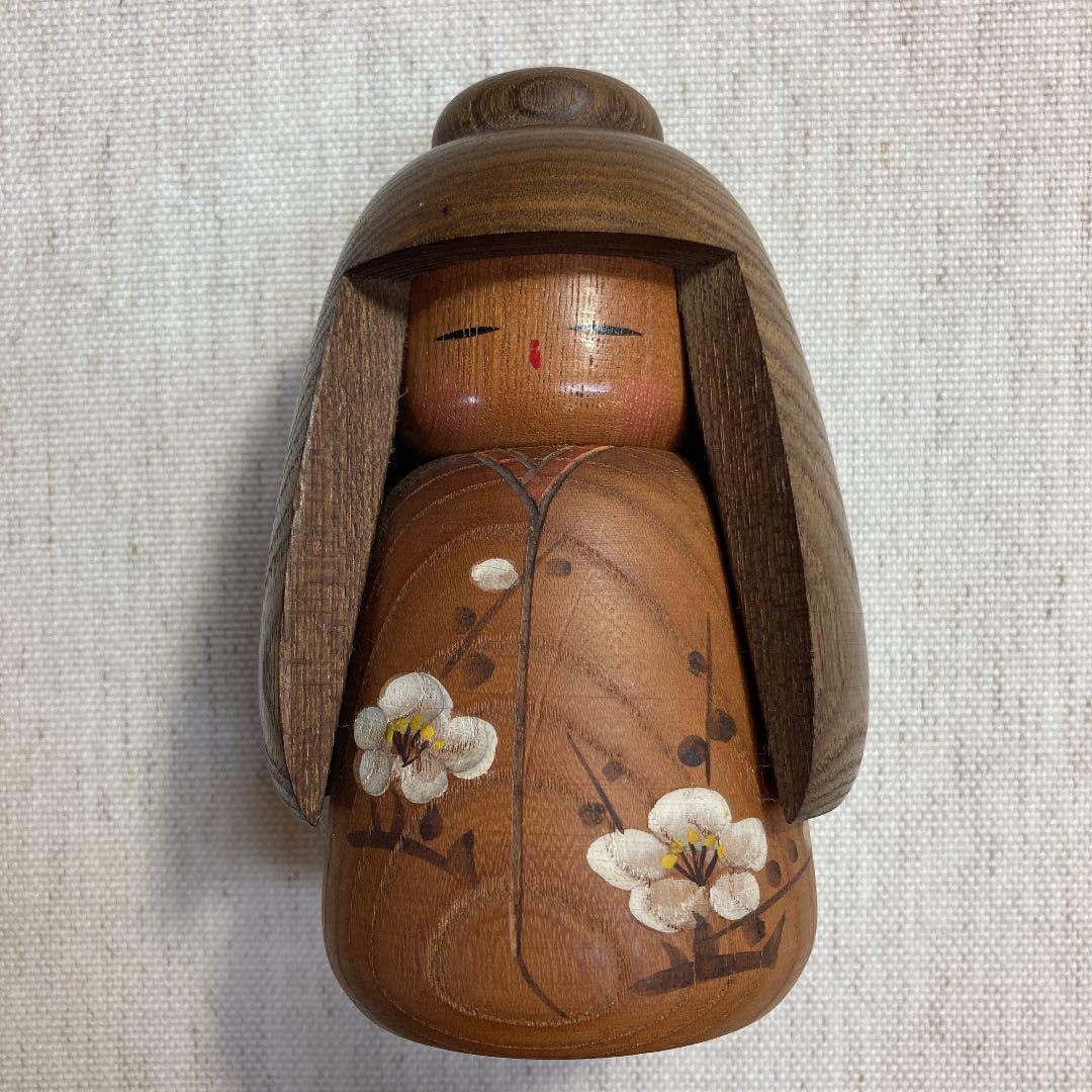 創作こけし 竹田大介／童女（紅白梅華）