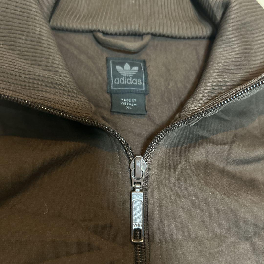 90s あのちゃん　アディダス トラックジャケット茶 ジャージ ブラウン XL