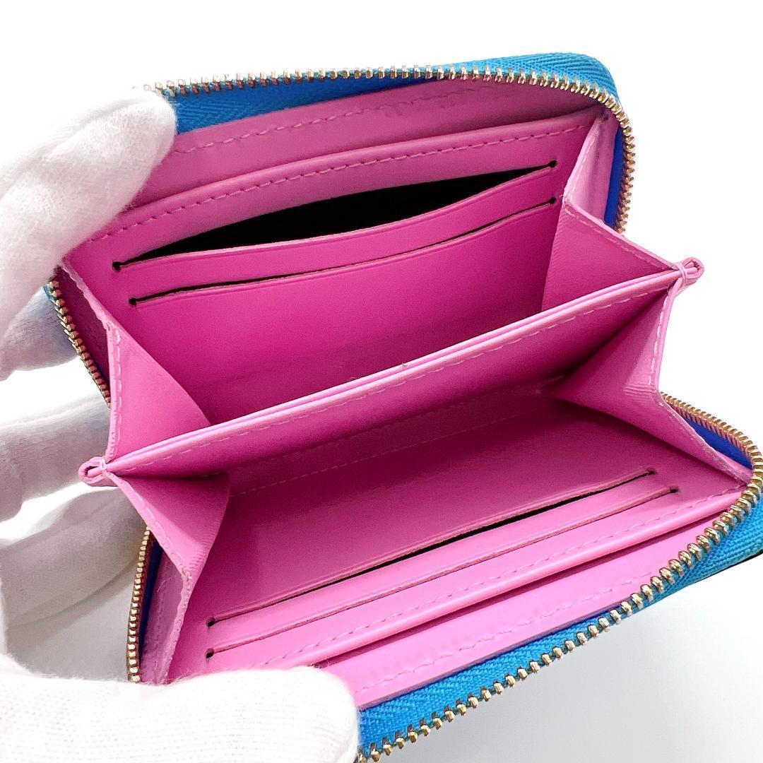 ルイヴィトン ヴェルニ ジッピーパース ベイビーブルーネオン M81155