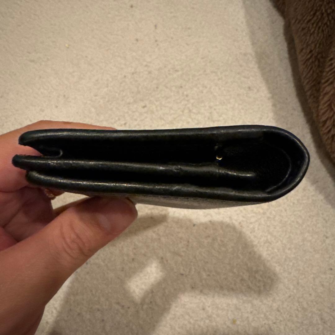 Gucci 黒 レザー 二つ折り財布