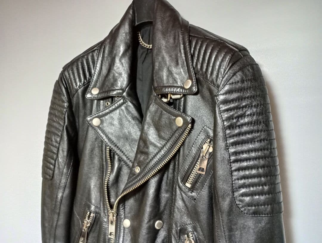 バーバリープローサム型 レザー ライダース スタッドオム STUDHOMME