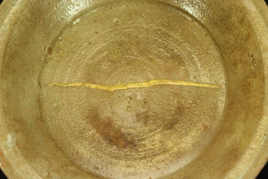 唐津 平 皿 φ13.5cm 骨董品(A422)