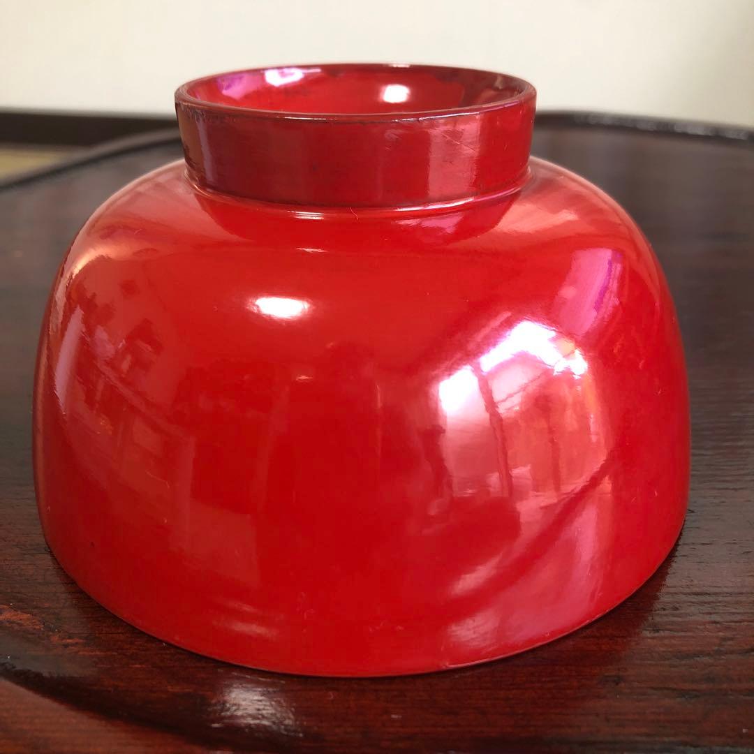 四つ組椀 漆椀4客セット 漆器 朱椀 昔椀 浄法寺塗