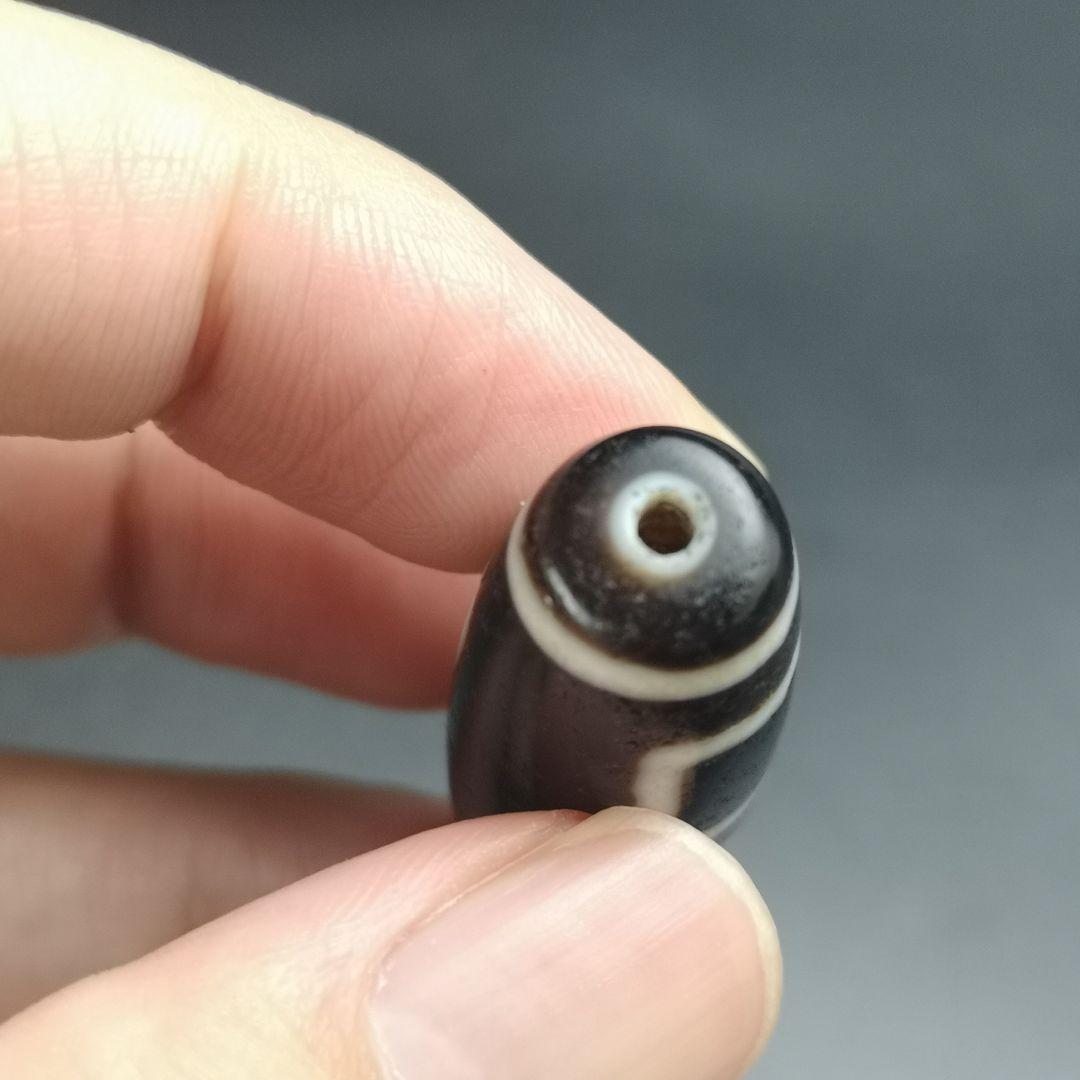 144.双天地天珠　レア物　もう作れない懐かしい天珠　処分