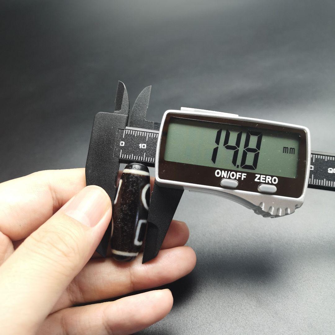 144.双天地天珠　レア物　もう作れない懐かしい天珠　処分