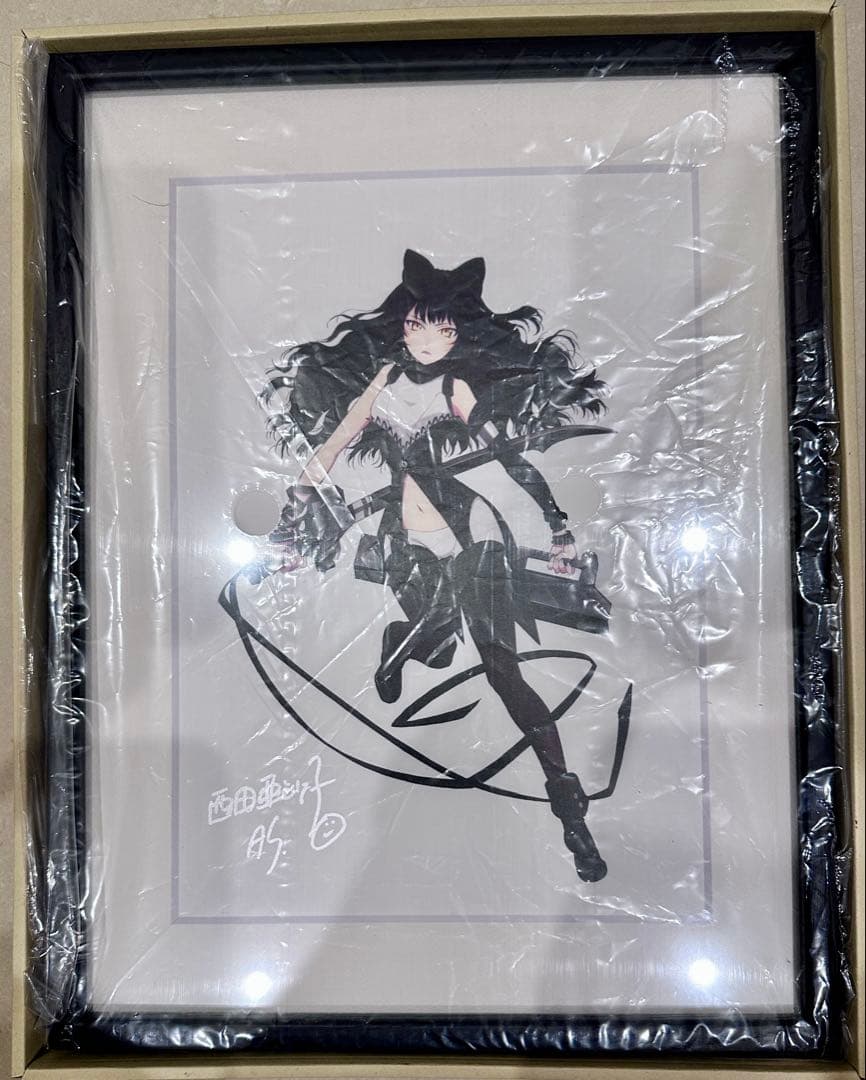 RWBY 西田亜沙子 直筆サイン入り額装 高精細出力原画
