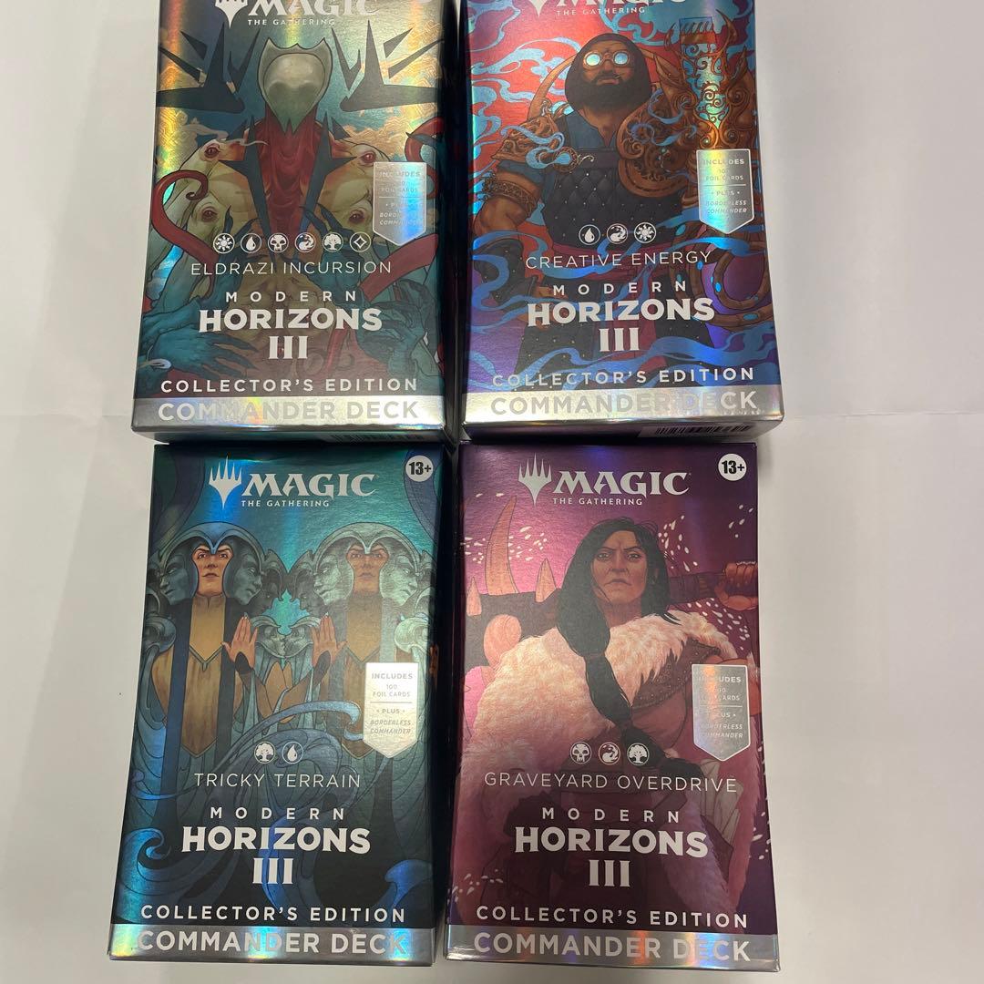 MTG モダンホライゾン3統率者デッキコレクターズエディション4種各1