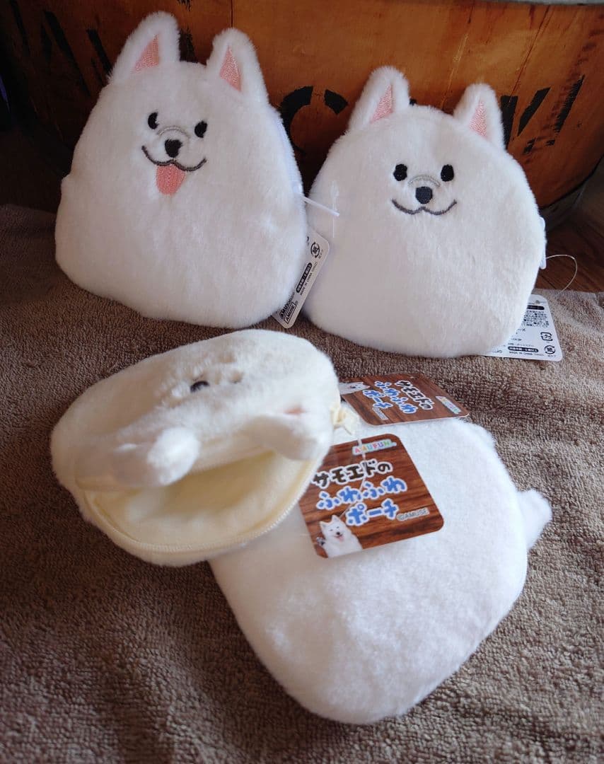 サモエドのふわふわポーチ コンプリート