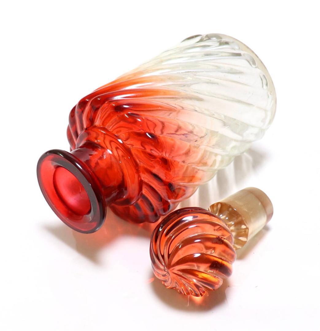 オールド・バカラ 稀少サイズ 16.5cm バンブー ローズ パフュームボトル