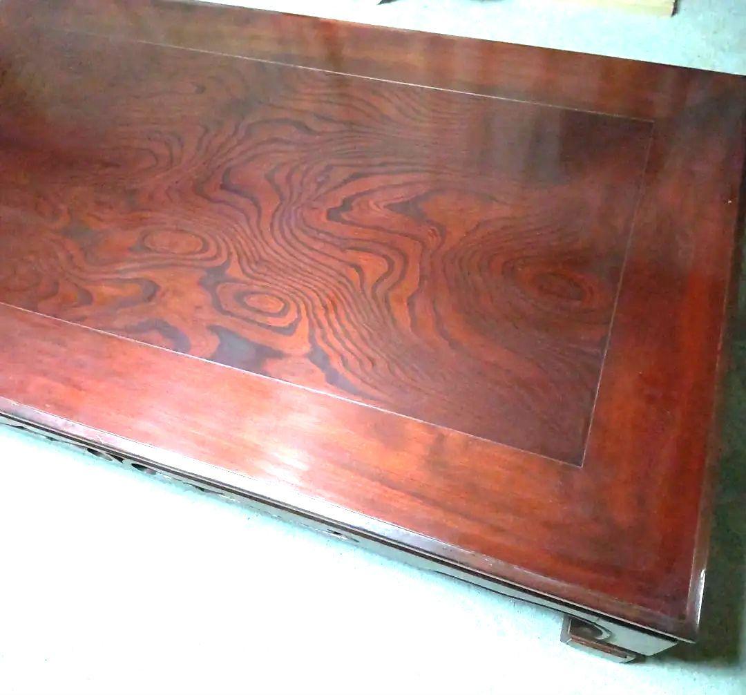 送料込:たのメル便】昭和レトロ 木製座卓 ダークブラウン