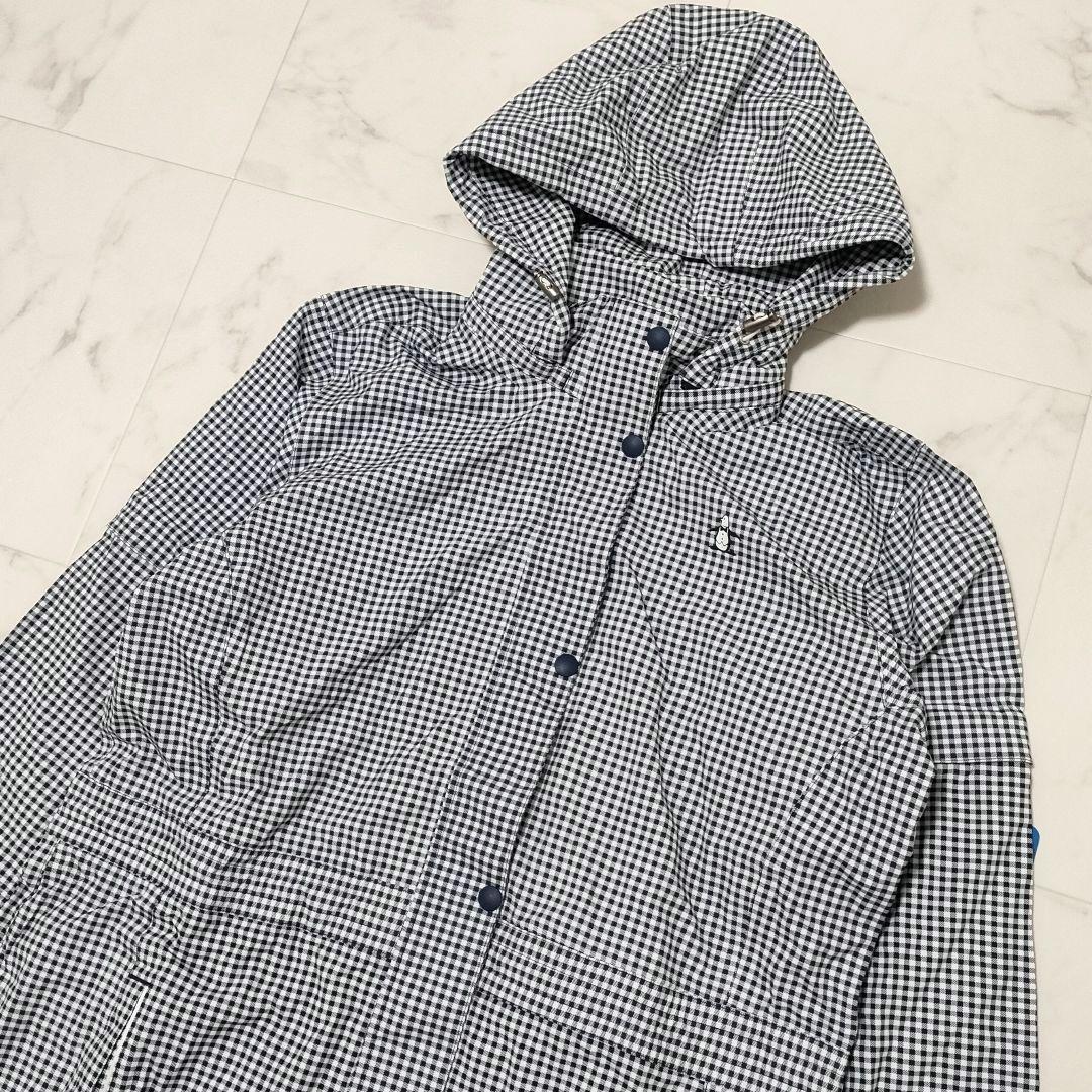 【新品タグ付き】マンシングウェア　レインウェア　コート　ギンガムチェック　LL