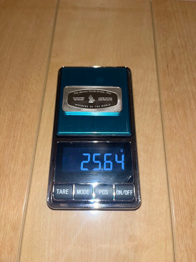 シルバーインゴットコレクション　ピサの斜塔