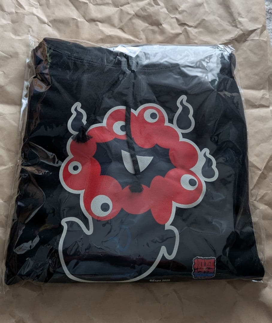 EXPO2025 ミャクミャク【初耳怪談EXPO】パーカー　ブラック　Mサイズ