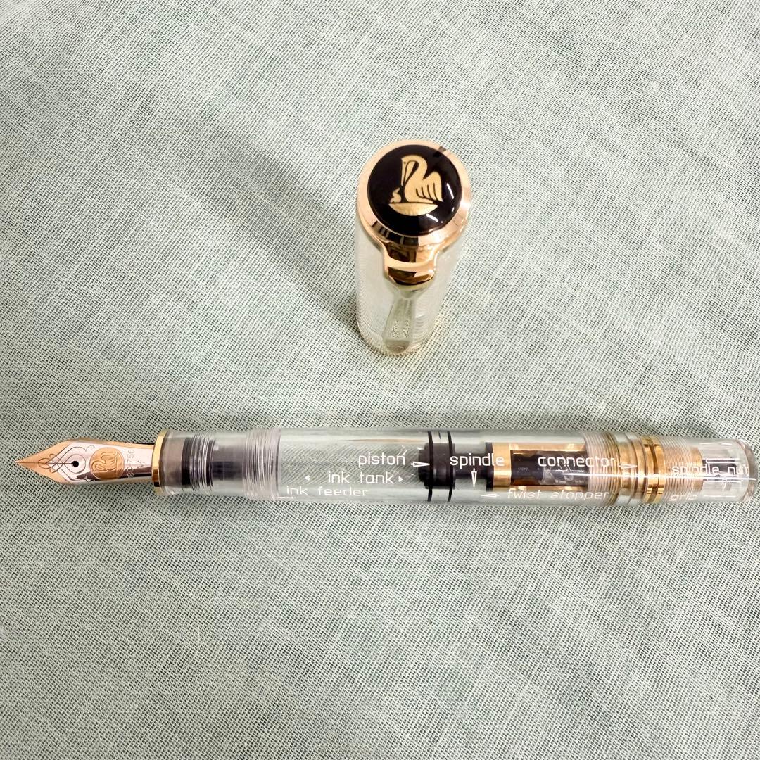 Pelikan M800 万年筆 デモンストレーターパーツ名刻印（英語）入り